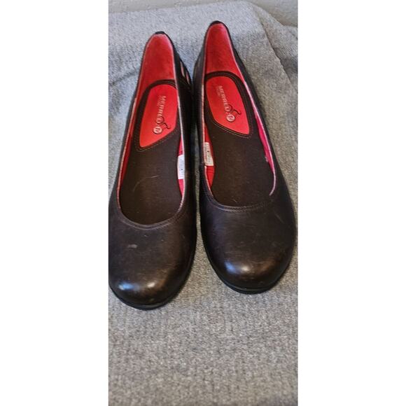 Merrell Women's Leather Pump Heels Shoes J56124 Coffee Brown Sz 9.5 Cutout Round - Picture 3 of 9